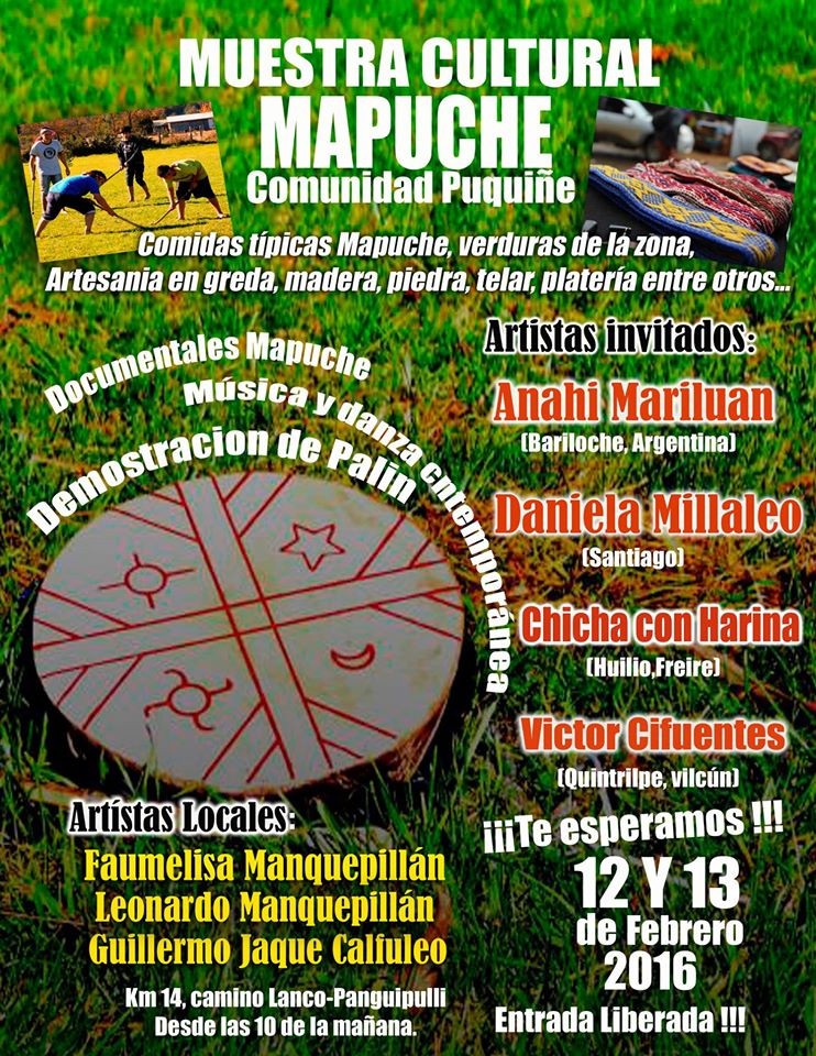 muestra cultural mapuche pukiñe