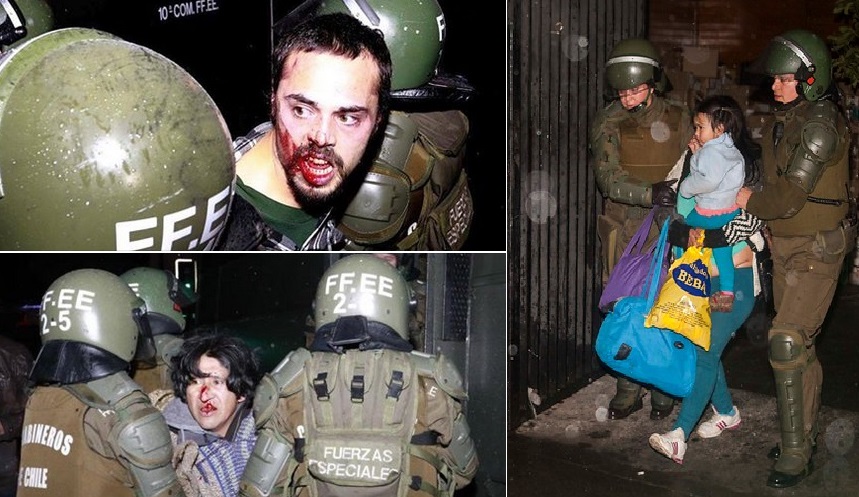 Nota e imágenes del violento desalojo de Conadi