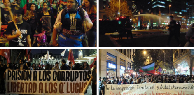 Santiago se moviliza por un Wallmapu libre de represión