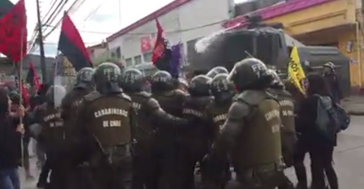 Repudio e indignación por actuar policial en contra de estudiantes en Temuco