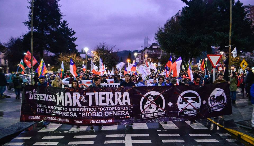 Miles de personas marcharon en Concepción por la defensa del mar y la tierra