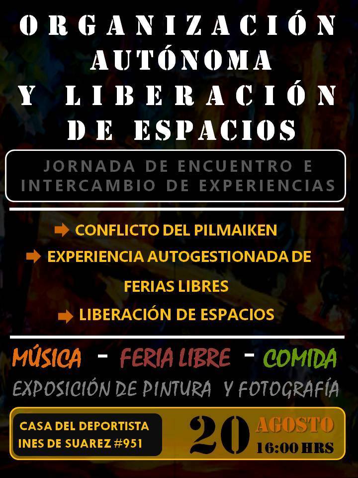 Chaurakawin (Osorno): Jornada de Encuentro e intercambio de experiencias, organización autónoma y liberación de espacios