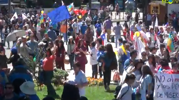 [Video] Paro nacional 4 de noviembre y manifestaciones contra las AFP Temuco por EcoTV