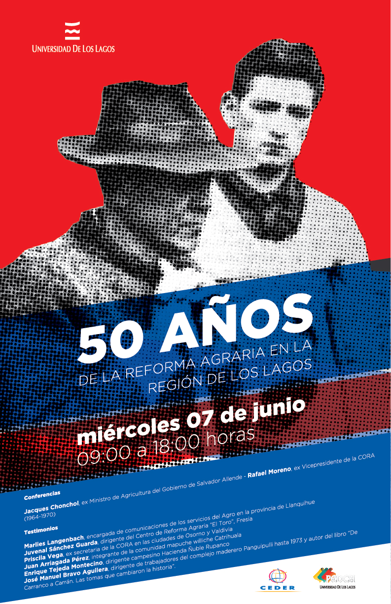 En Osorno realizarán Jornada de reflexión «50 años de la Reforma Agraria»