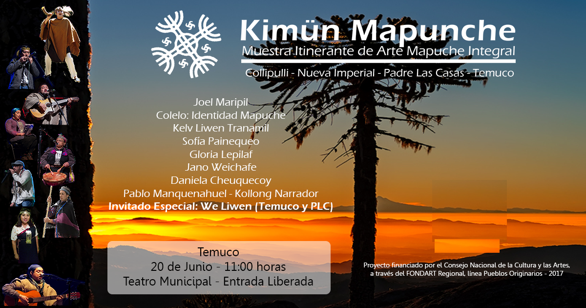 Kimün Mapunche: Muestra itinerante de arte mapuche integral