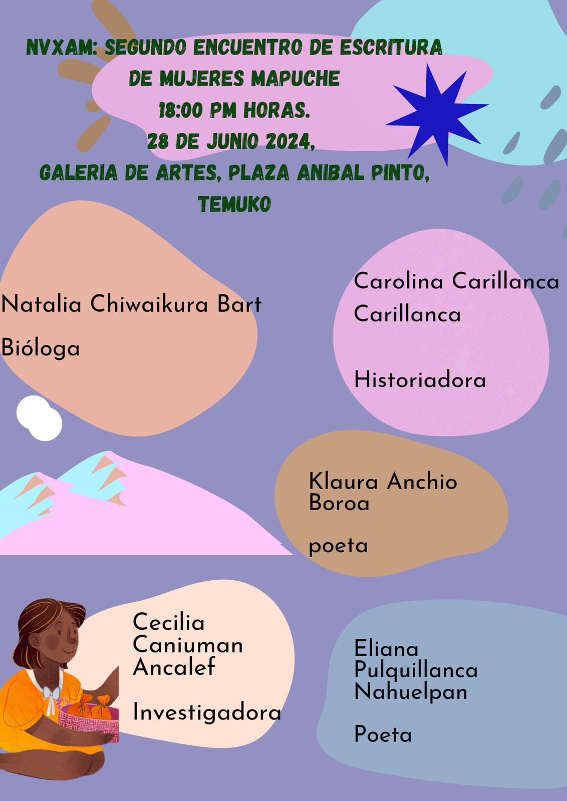 Nvxam: Segundo Encuentro de escritura de Mujeres Mapuche