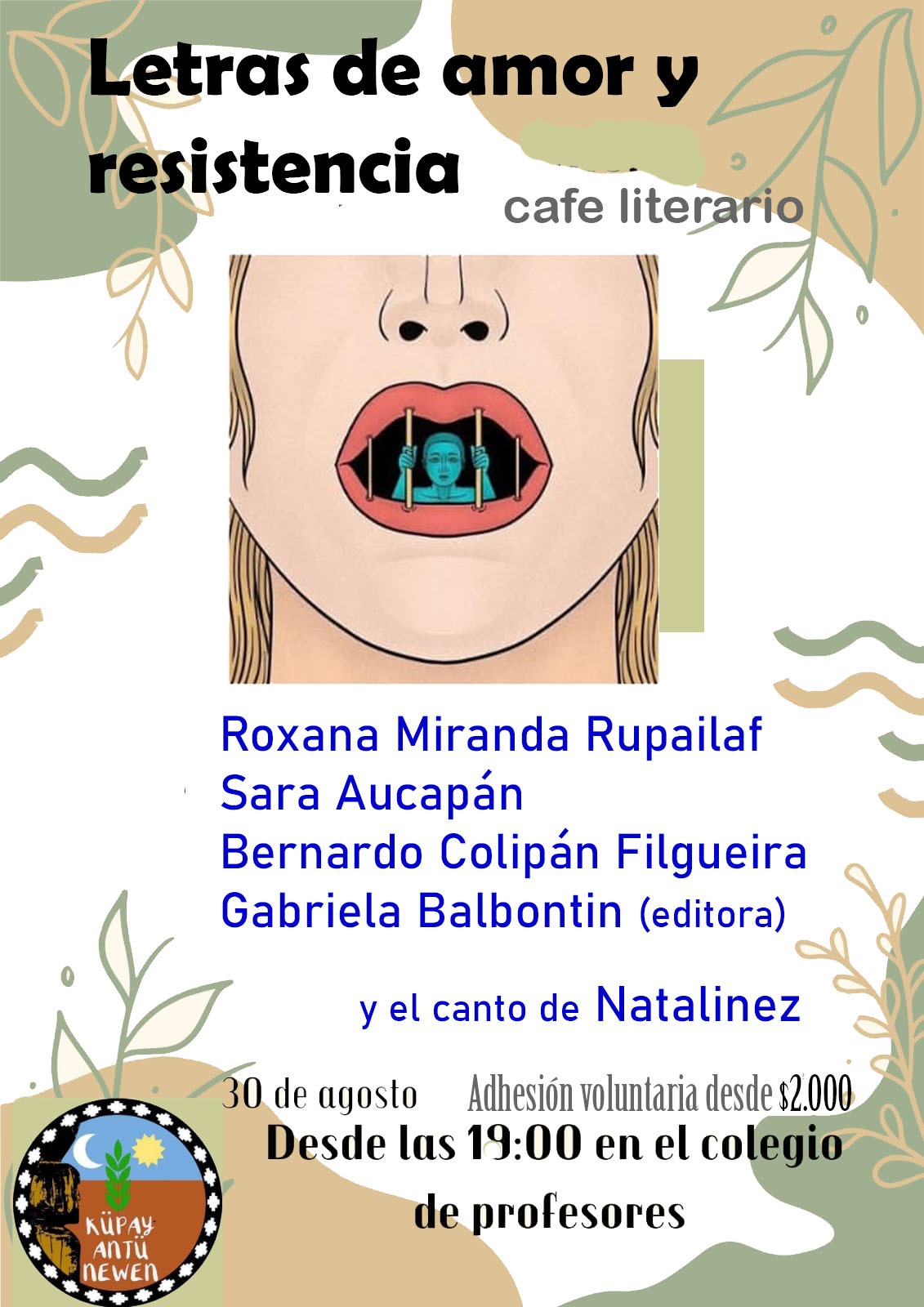 En Chawrakarin (Osorno) invitan a «Letras de Amor y Resistencia»