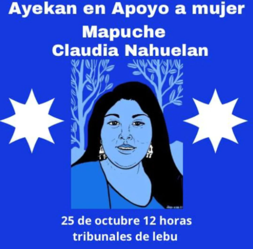Lebu: Convocan a ayekan en apoyo a la presa política Mapuche Claudia Nahuelan Llempi