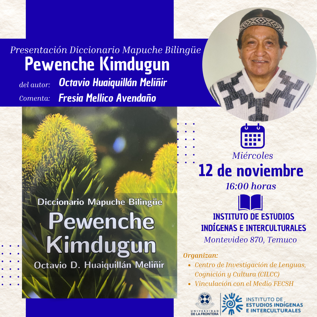 En Temuco invitan a presentación de diccionario Mapuche Bilingüe «Pewenche Kimdugun»