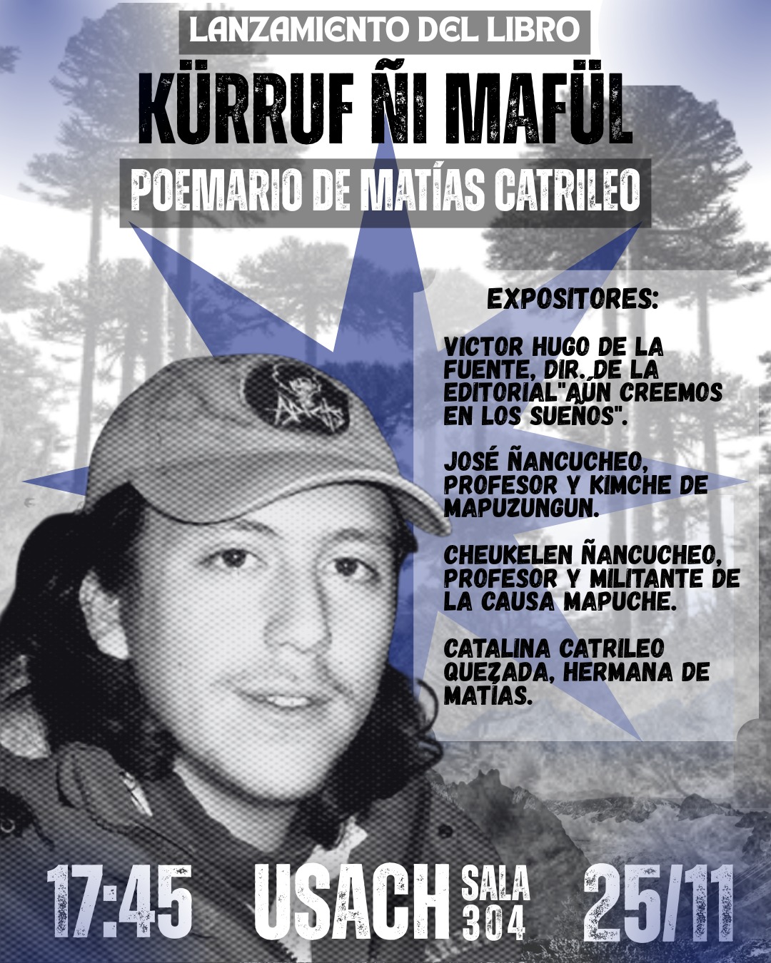 En Santiago invitan a lanzamiento del libro “Kürruf ñi Mafül”, poemario de Matías Catrileo